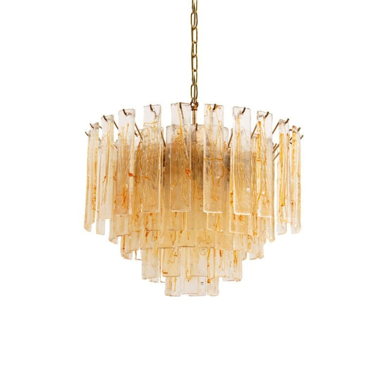 Venezia Amber Glass Chandelier