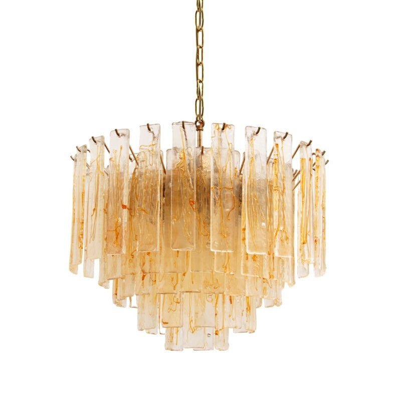 Venezia Amber Glass Chandelier