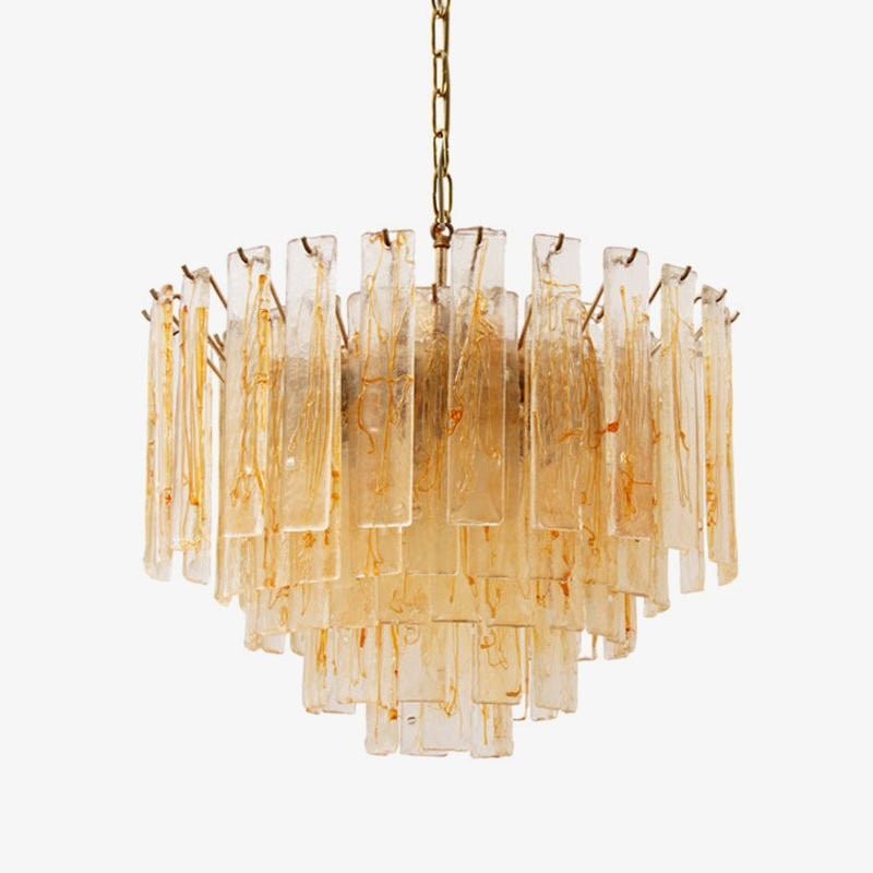 Venezia Amber Glass Chandelier