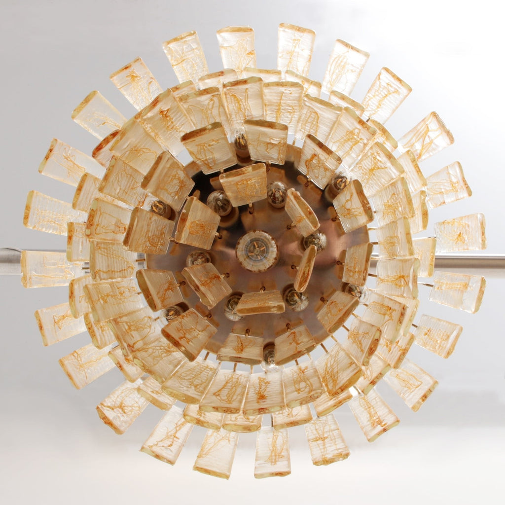 Venezia Amber Glass Chandelier