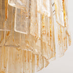 Venezia Amber Glass Chandelier
