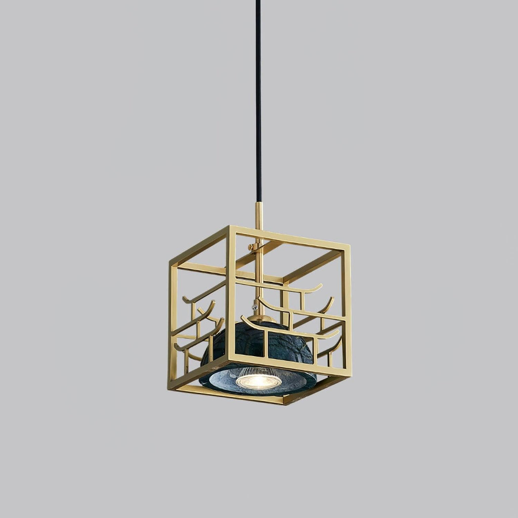 Verdara Marble Lantern Pendant