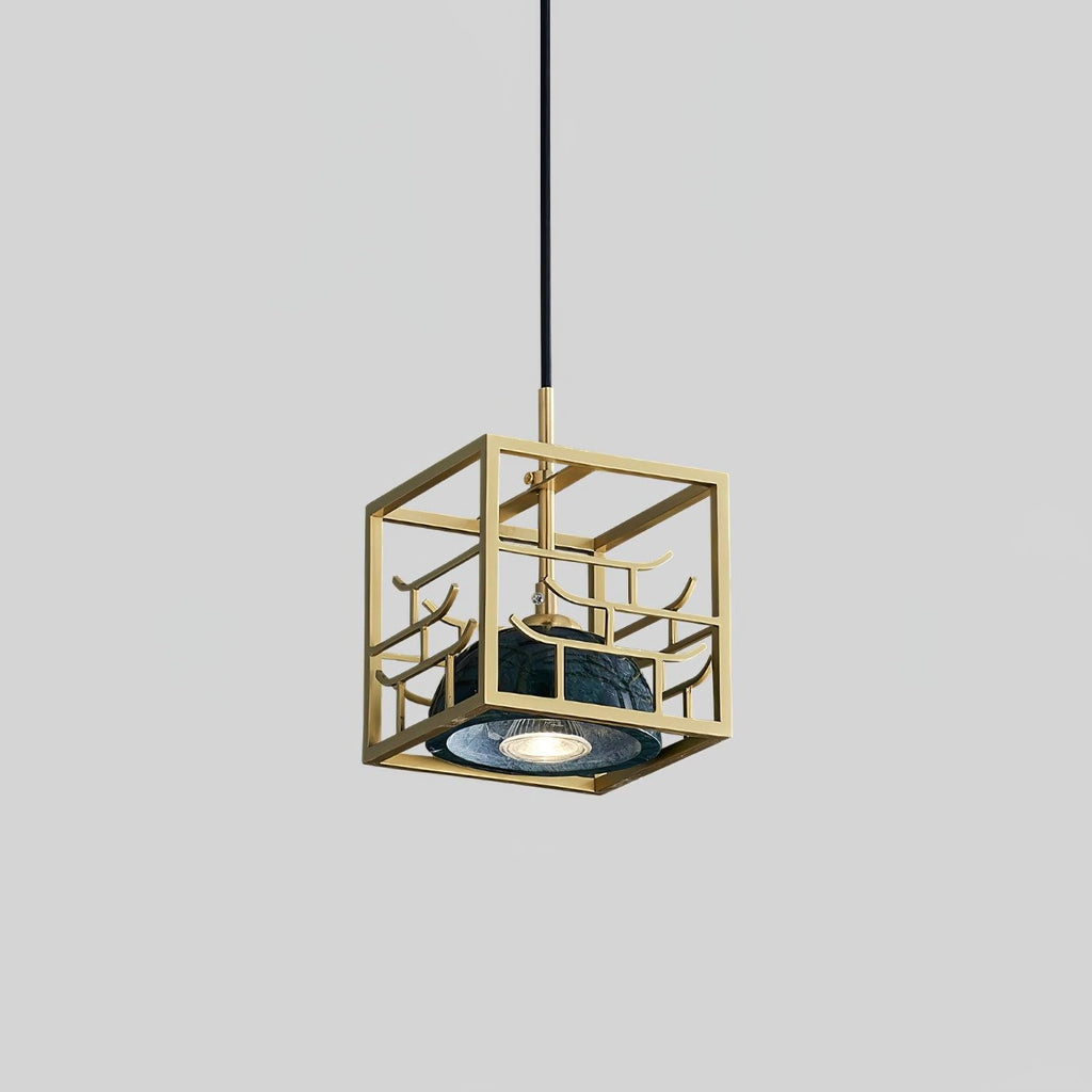 Verdara Marble Lantern Pendant