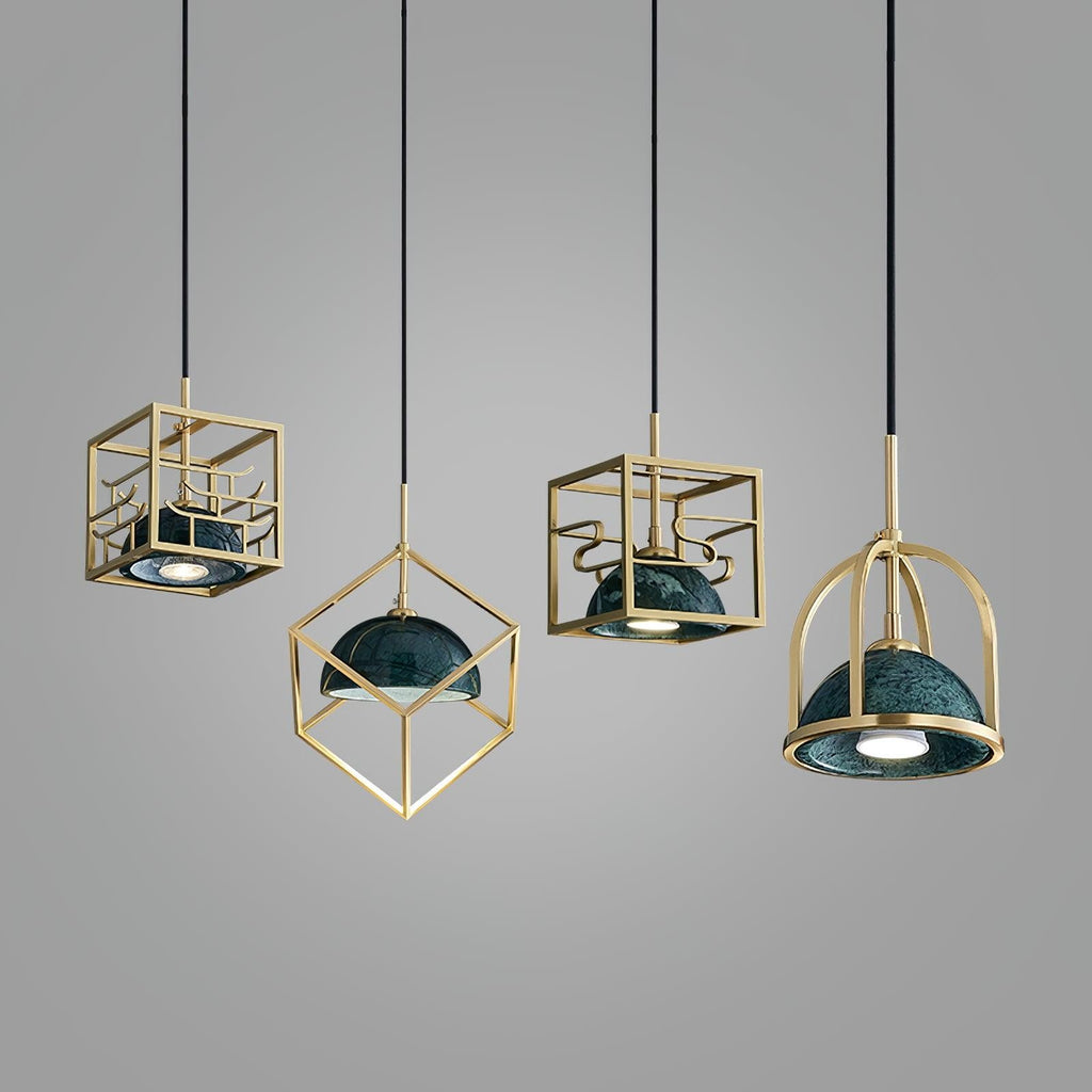 Verdara Marble Lantern Pendant