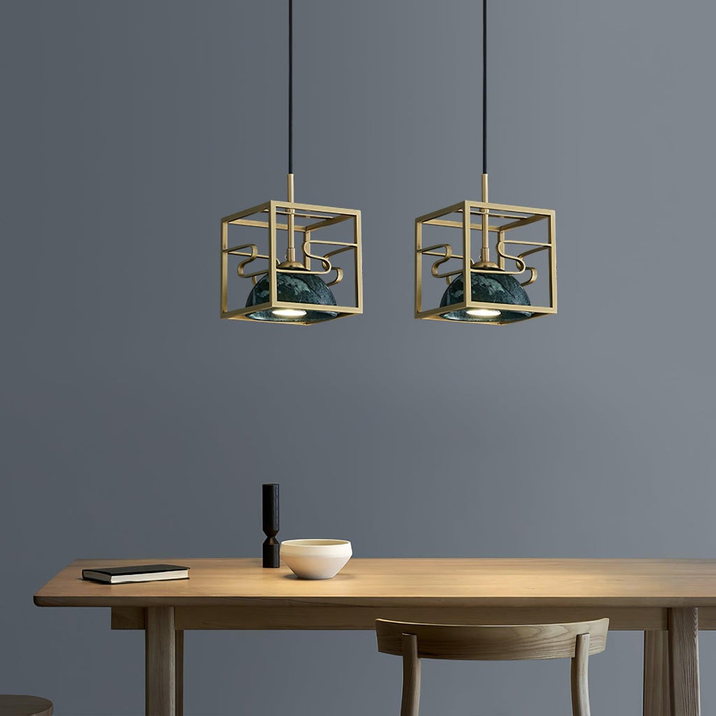 Verdara Marble Lantern Pendant