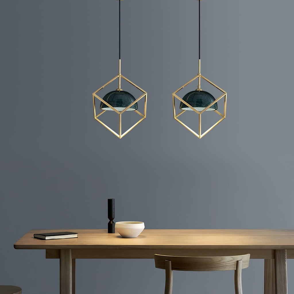 Verdara Marble Lantern Pendant
