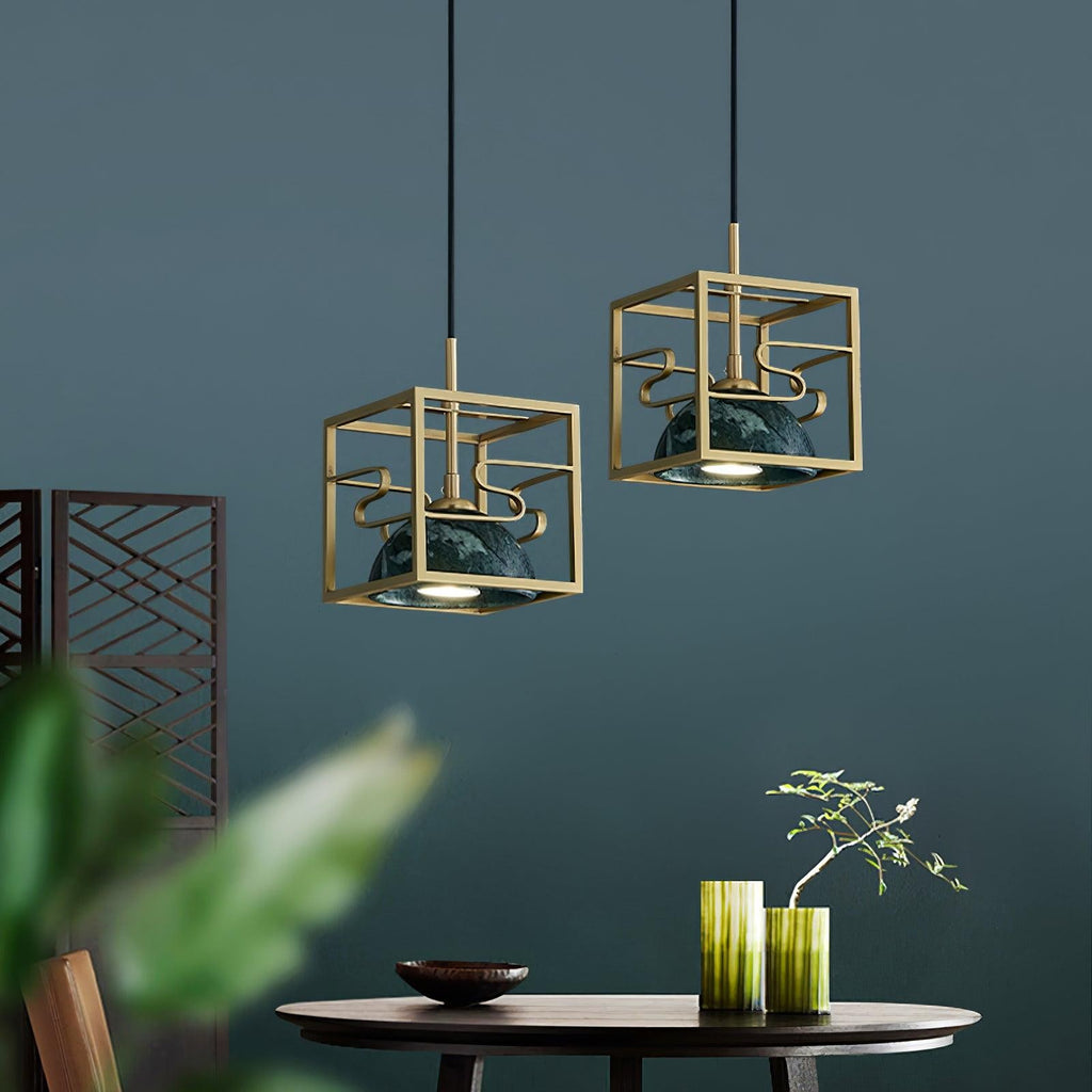Verdara Marble Lantern Pendant