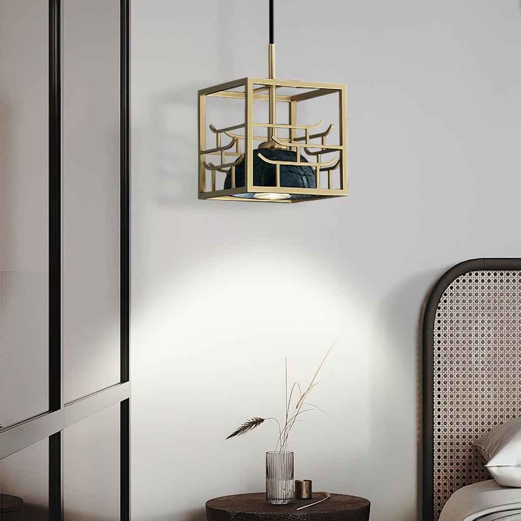 Verdara Marble Lantern Pendant