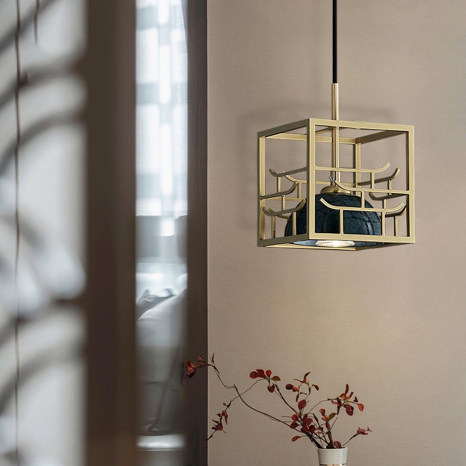 Verdara Marble Lantern Pendant