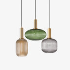 Verelle Ribbed Glass Pendant