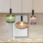 Verelle Ribbed Glass Pendant