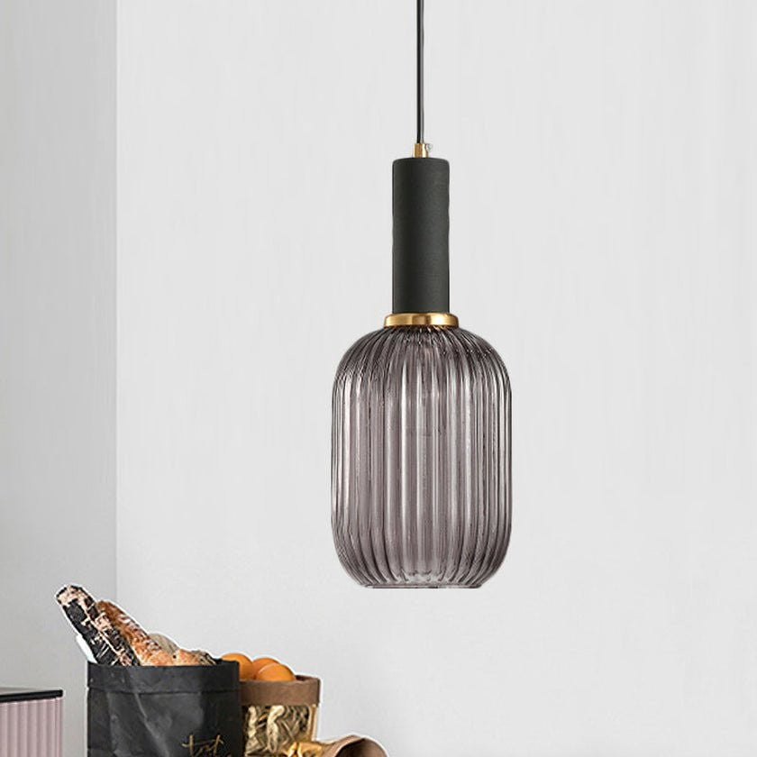 Verelle Ribbed Glass Pendant
