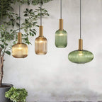 Verelle Ribbed Glass Pendant