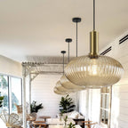 Verelle Ribbed Glass Pendant