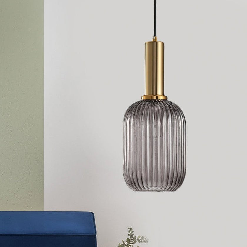 Verelle Ribbed Glass Pendant