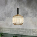 Verelle Ribbed Glass Pendant