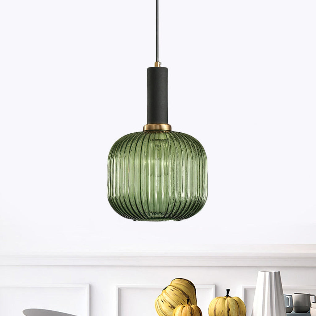 Verelle Ribbed Glass Pendant