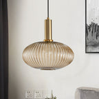 Verelle Ribbed Glass Pendant