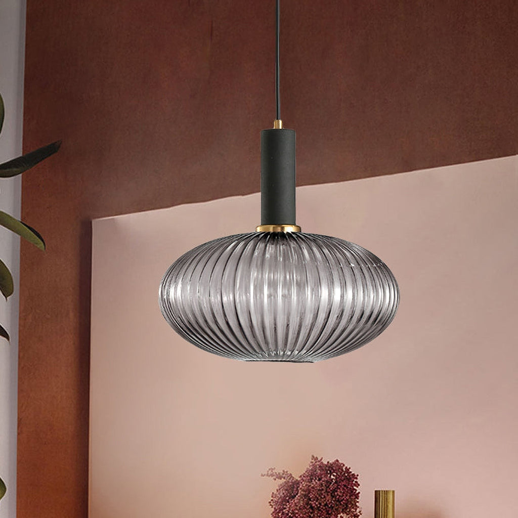 Verelle Ribbed Glass Pendant
