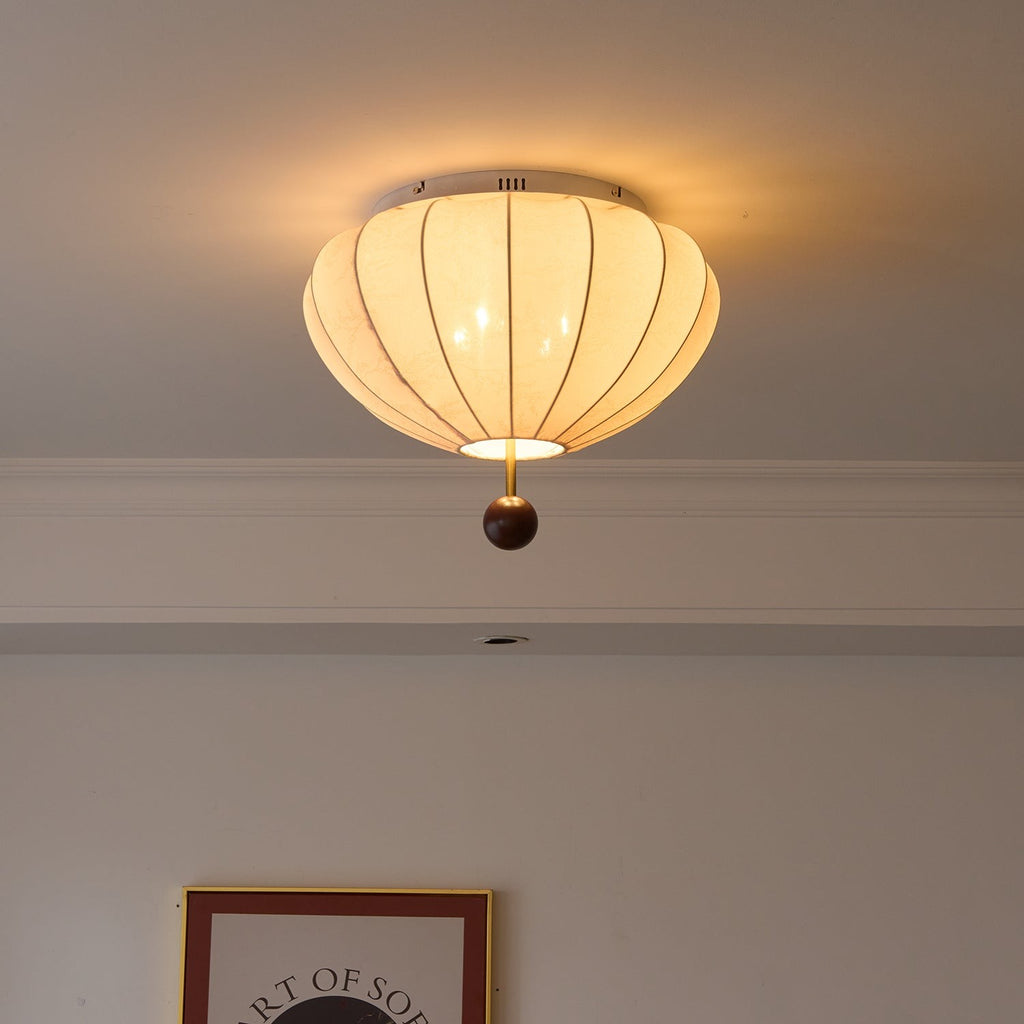Walnora Fabric Drum Ceiling Light