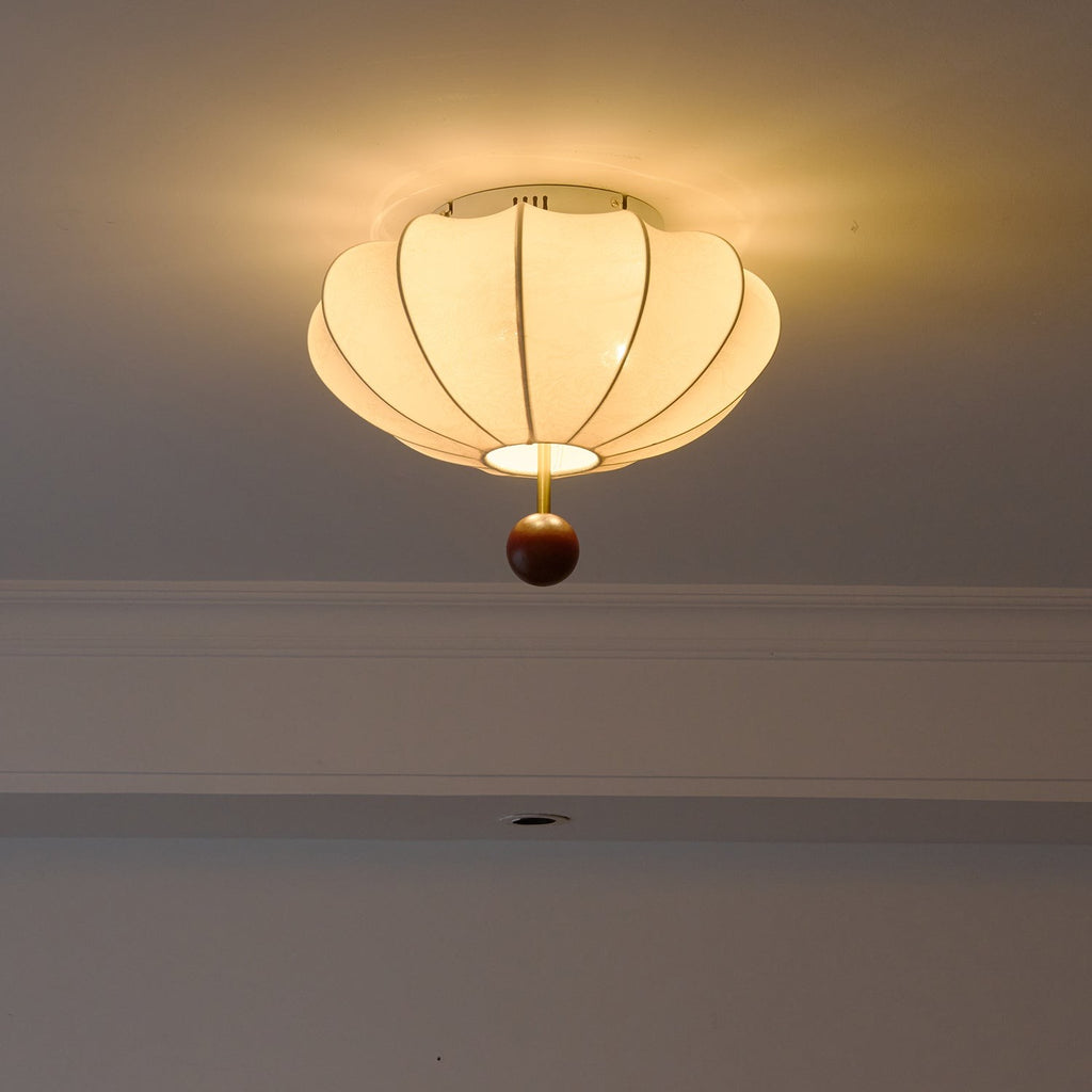 Walnora Fabric Drum Ceiling Light